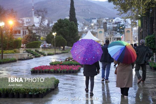 بارش باران و وزش باد شدید در تهران