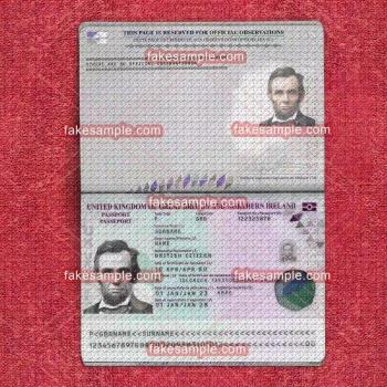 Luxembourg Passport Fake Template